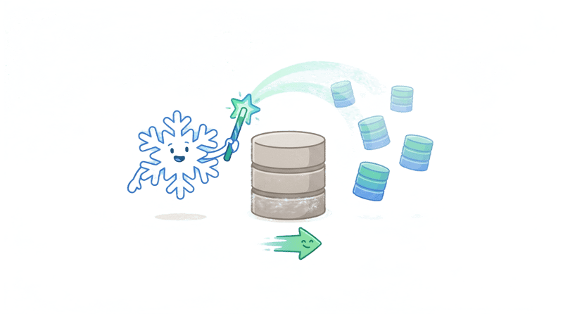 60x faster database clones in Snowflake